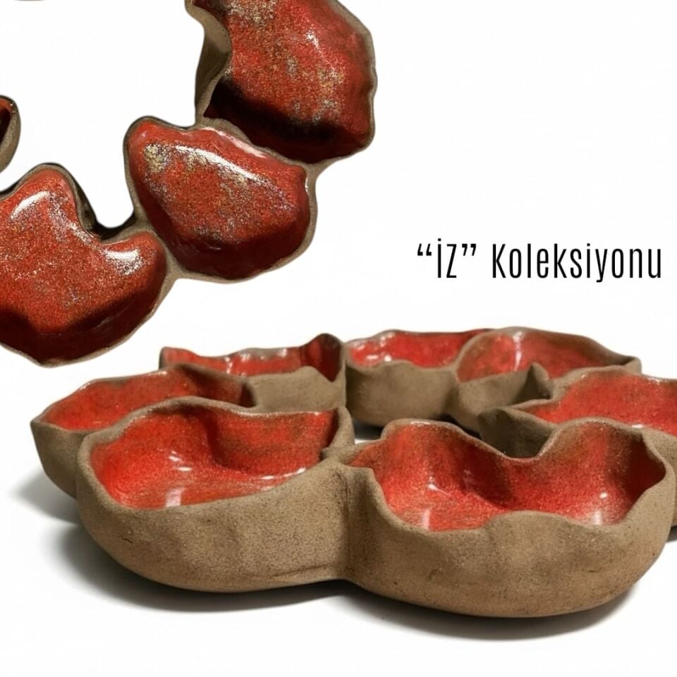 El Yapımı Seramik Sunum Tabağı
