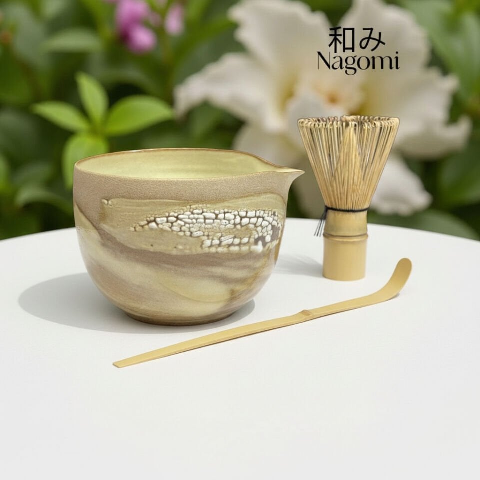 El Yapımı Matcha Kasesi (Chawan) - Nagomi