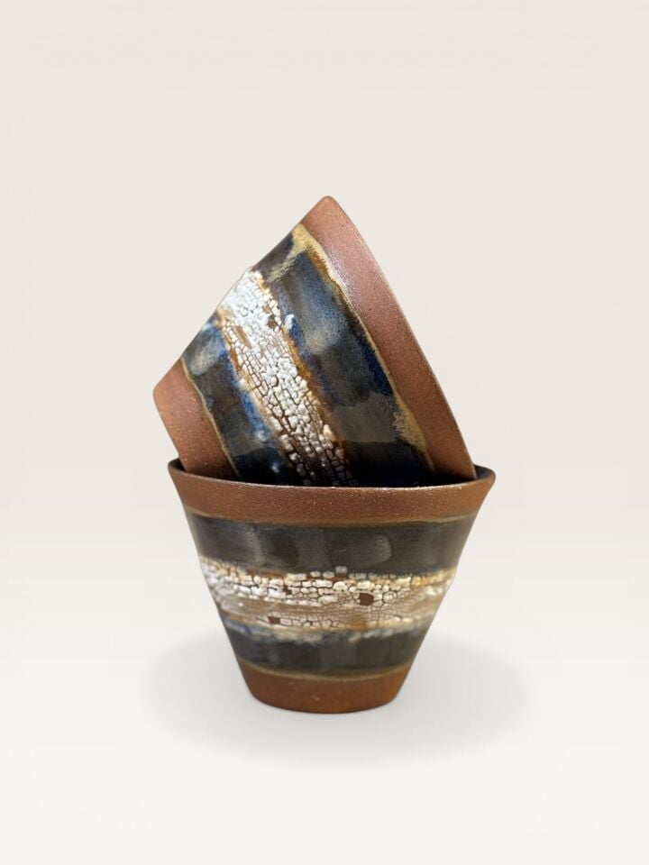El Yapımı Stoneware Espresso Bardağı - 130 ml