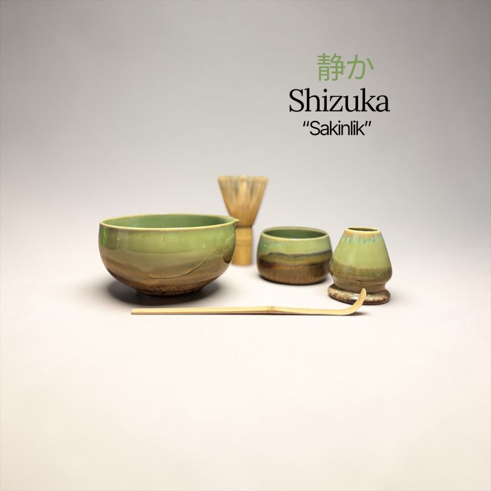 El Yapımı 3’lü Matcha Seti - Shizuka - Sakinlik