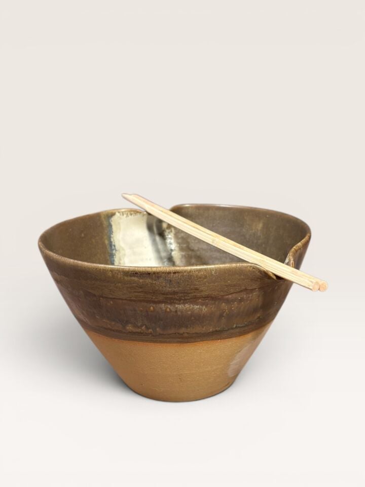 El Yapımı Seramik Ramen Kasesi – 600 ml – 16 cm
