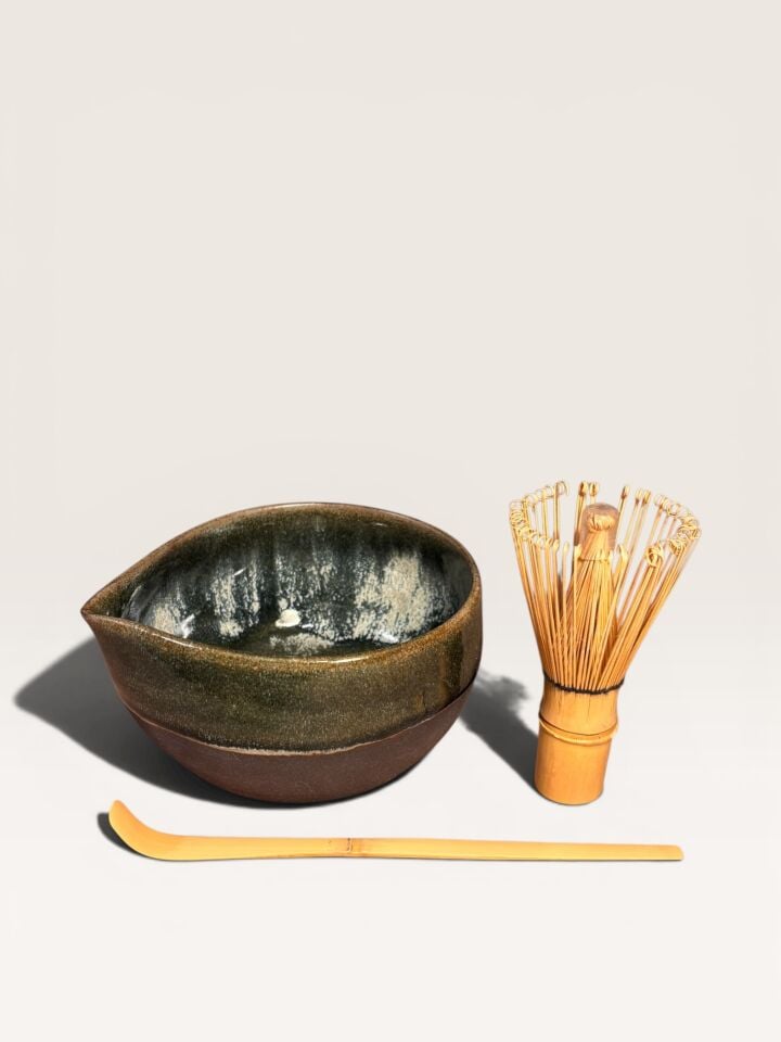 El Yapımı Matcha Kasesi - Midorikage - Yeşilin Gölgesi
