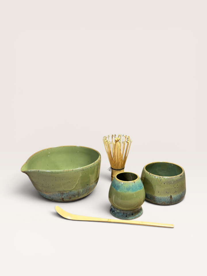 Hisui Matcha Seti – Yeşim Yeşili (3’lü Set)