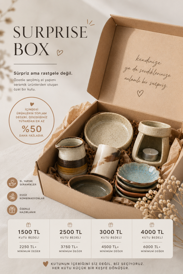 Surprise Box | El Yapımı Seramik Sürpriz Kutusu