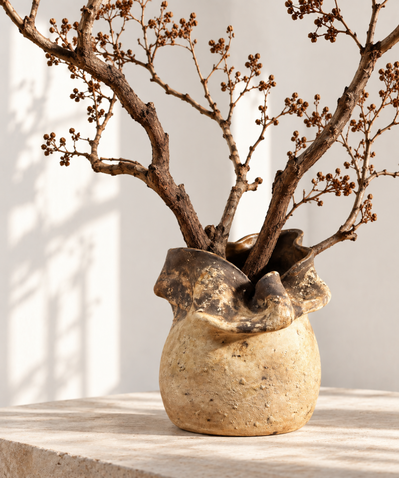 Wabi Sabi Dekoratif Vazo – Crush